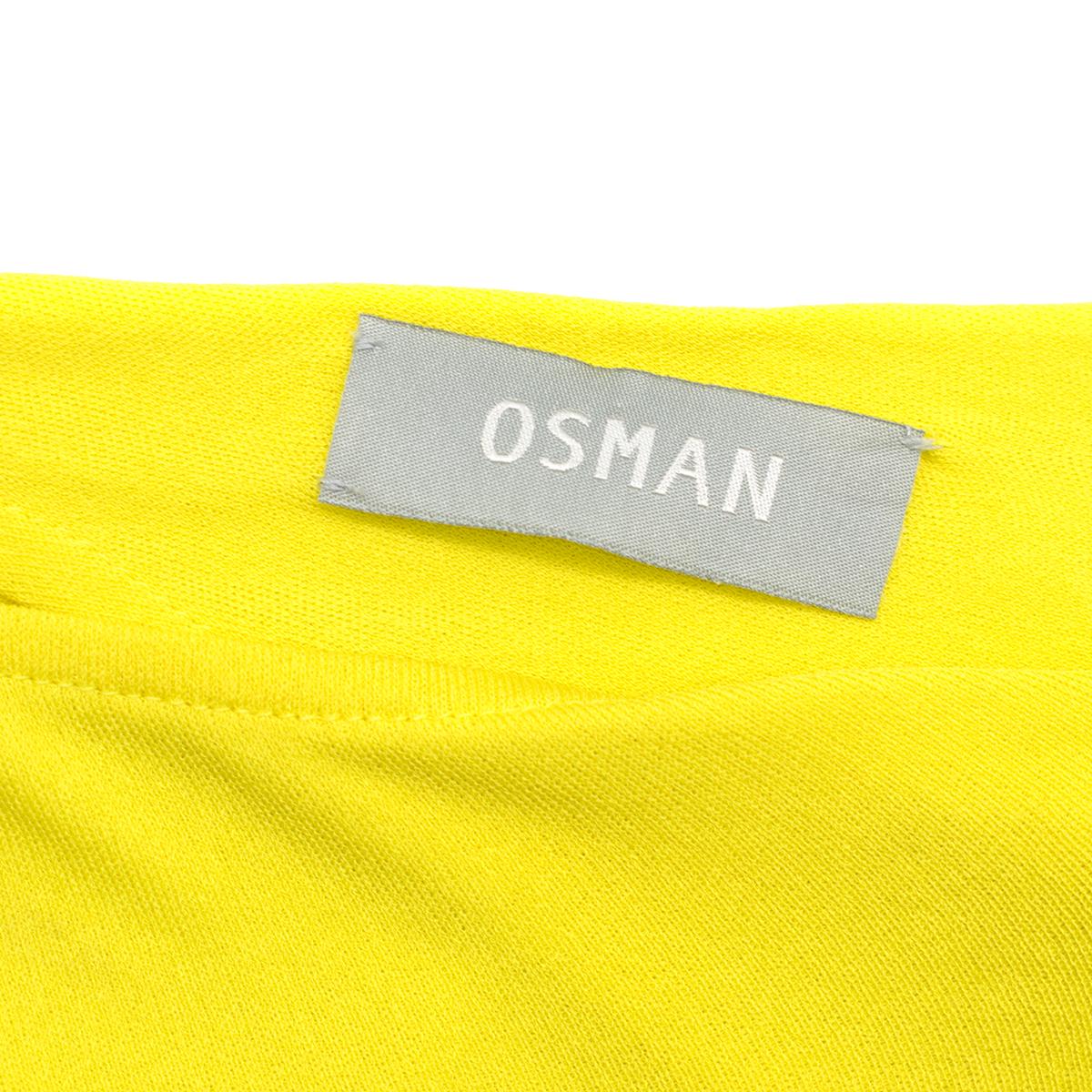 Women's Osman Yellow Draped High Neck Gown  estimated SIZE XS