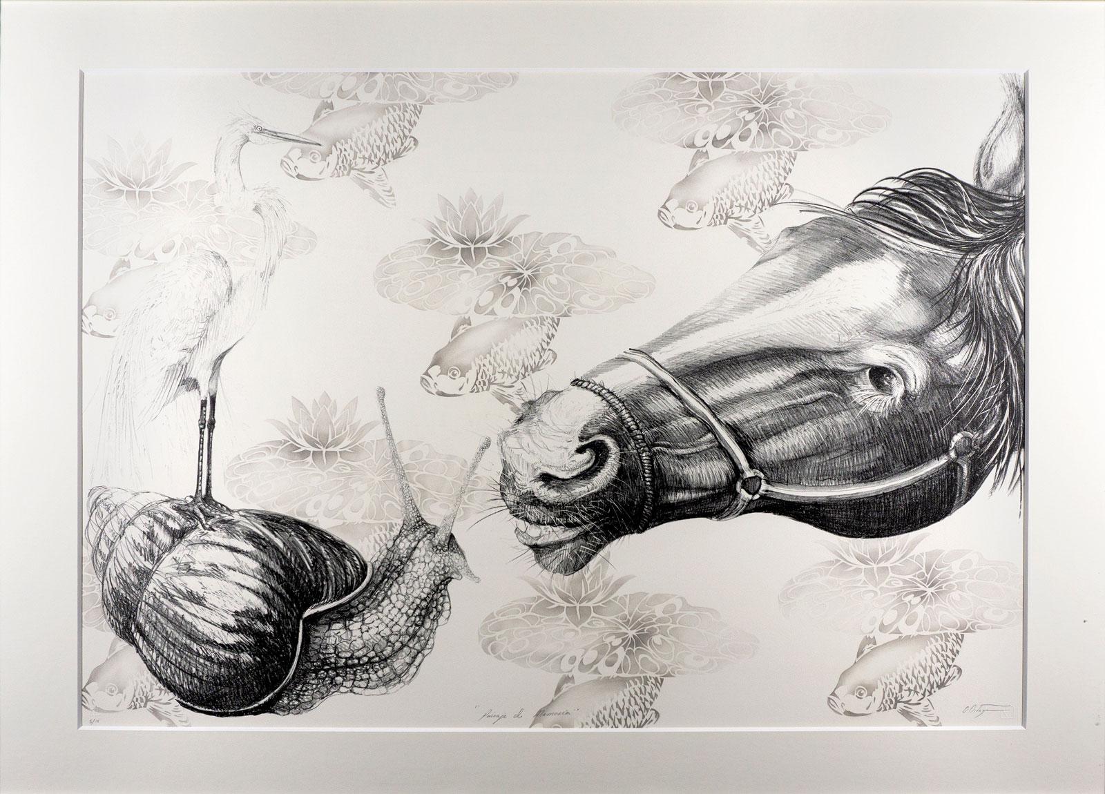 Paisaje de Memoria (Il paesaggio della memoria) - Print Contemporaneo di Osmeivy Ortega Pacheco