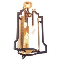 “Osmond” model lantern in Neoclassical style. Artisan work.