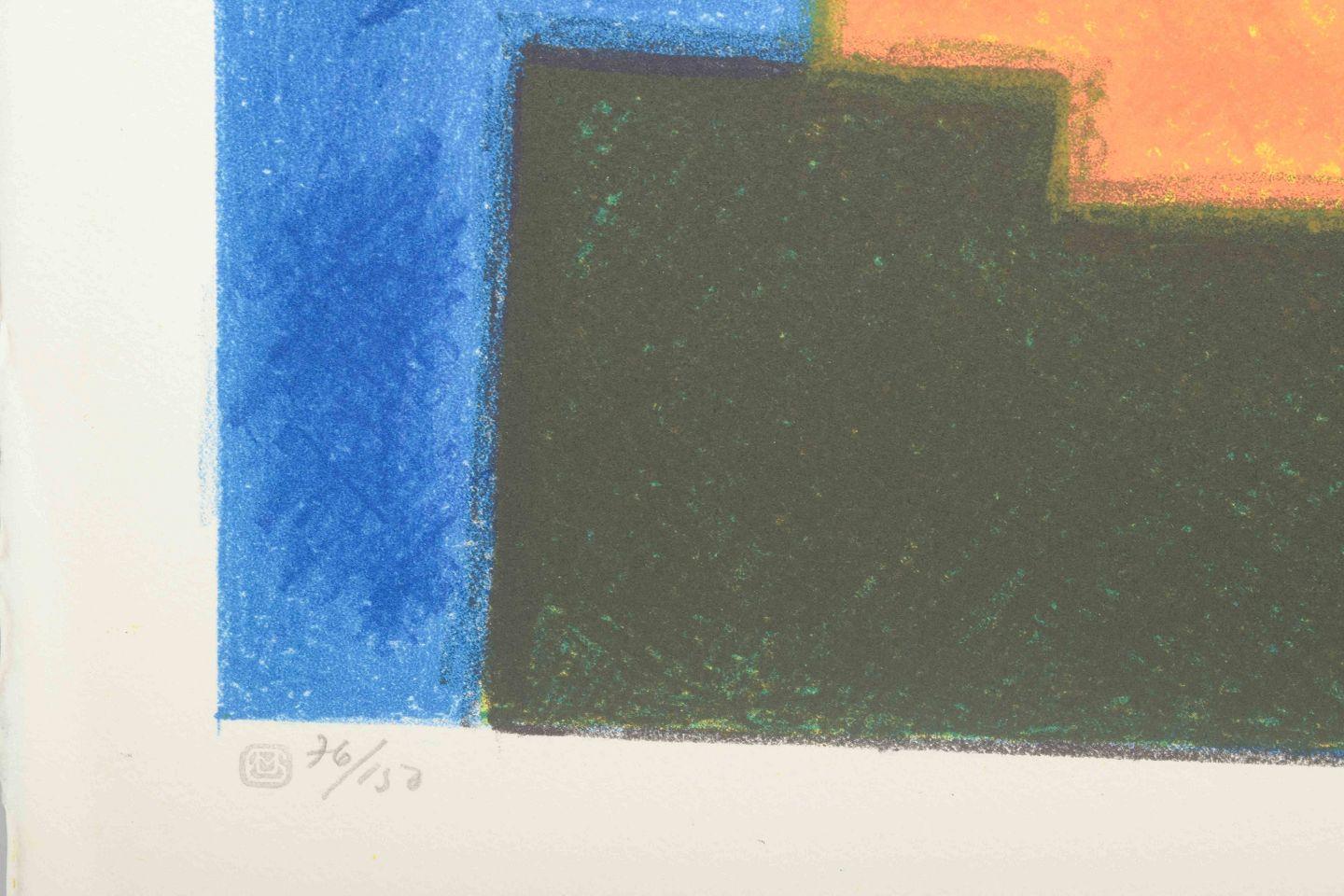 Moderne Hansen. Composition abstraite. Lithographie couleur sur papier, 1960 en vente