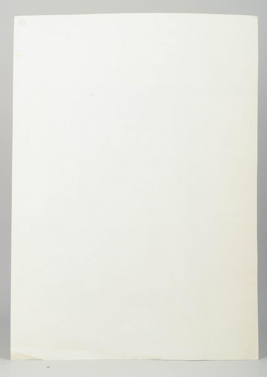 Danois Osmund Hansen Composition abstraite. Gouache sur papier. 1960s en vente
