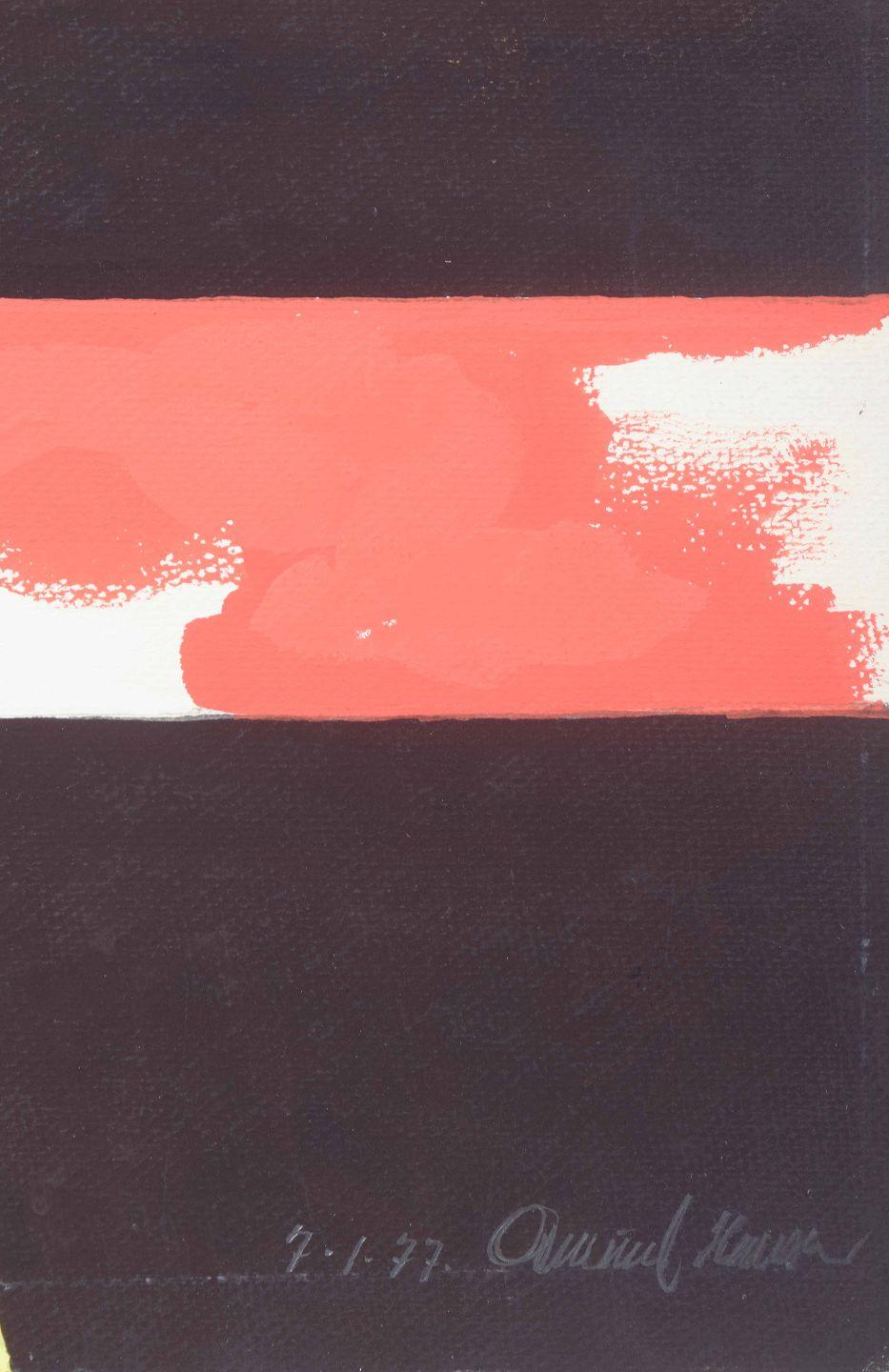 Moderne Hansen. Composition abstraite. Gouache sur papier. Daté de 1977 en vente