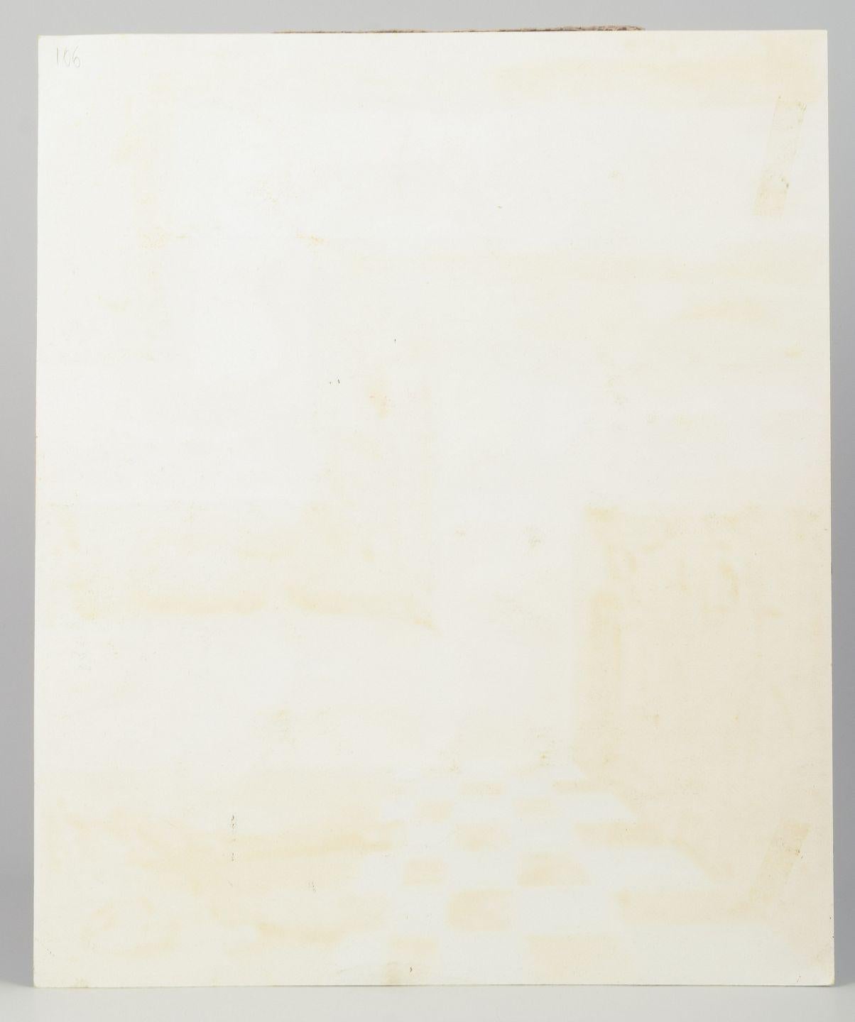 Danois Hansen. Composition abstraite. Gouache sur papier. Daté de 1977 en vente