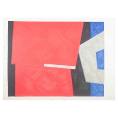 Osmund Hansen. Abstract composition. Lithograph on paper, 1960s