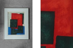 Osmund Hansen, Composition, 1980s, Color Lithograph, Framed