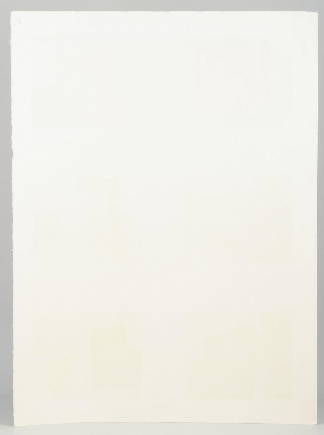 Danois Hansen. Composition avec six champs de couleur. Lithographie couleur sur papier. en vente