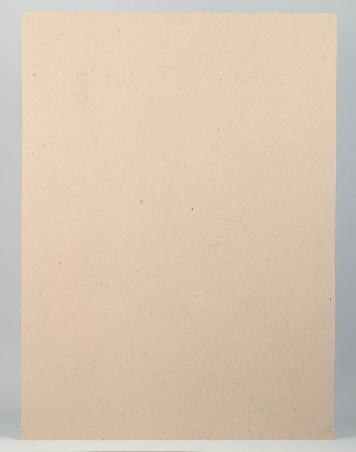 Danois Hansen. Lithographie expressive aux formes géométriques. 1960s en vente