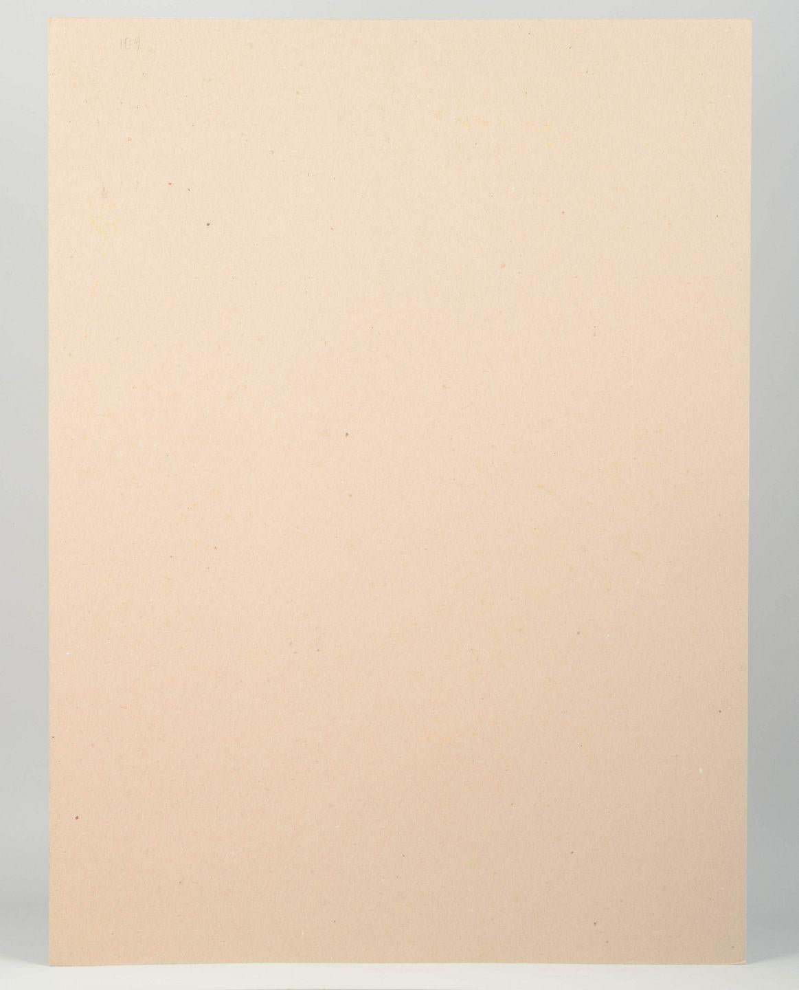 Danish Osmund Hansen. Lithograph with geometric forms in yellow, green, and black. For Sale
