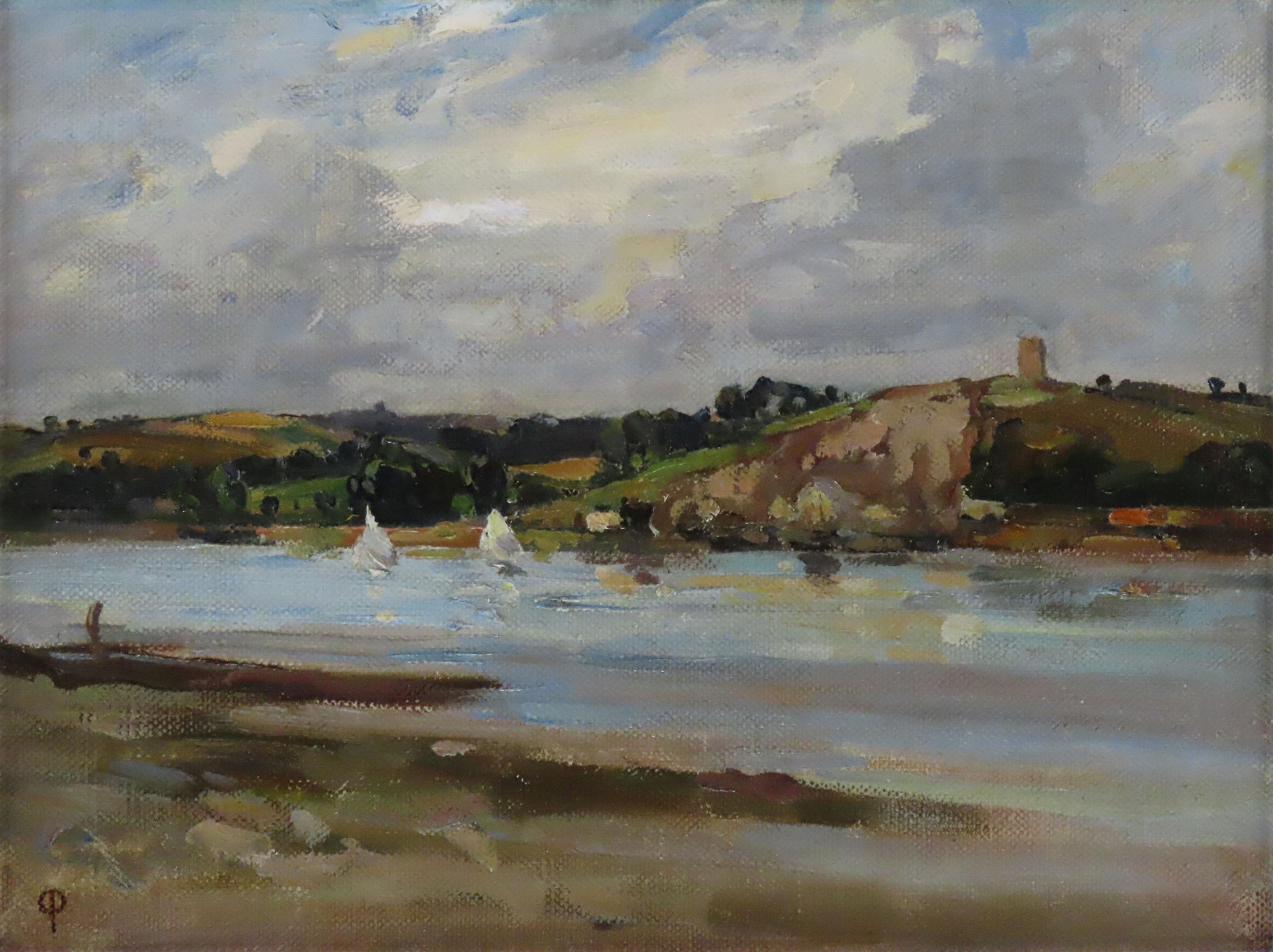 Huile originale sur toile. Osmund Pittman, I+I. 