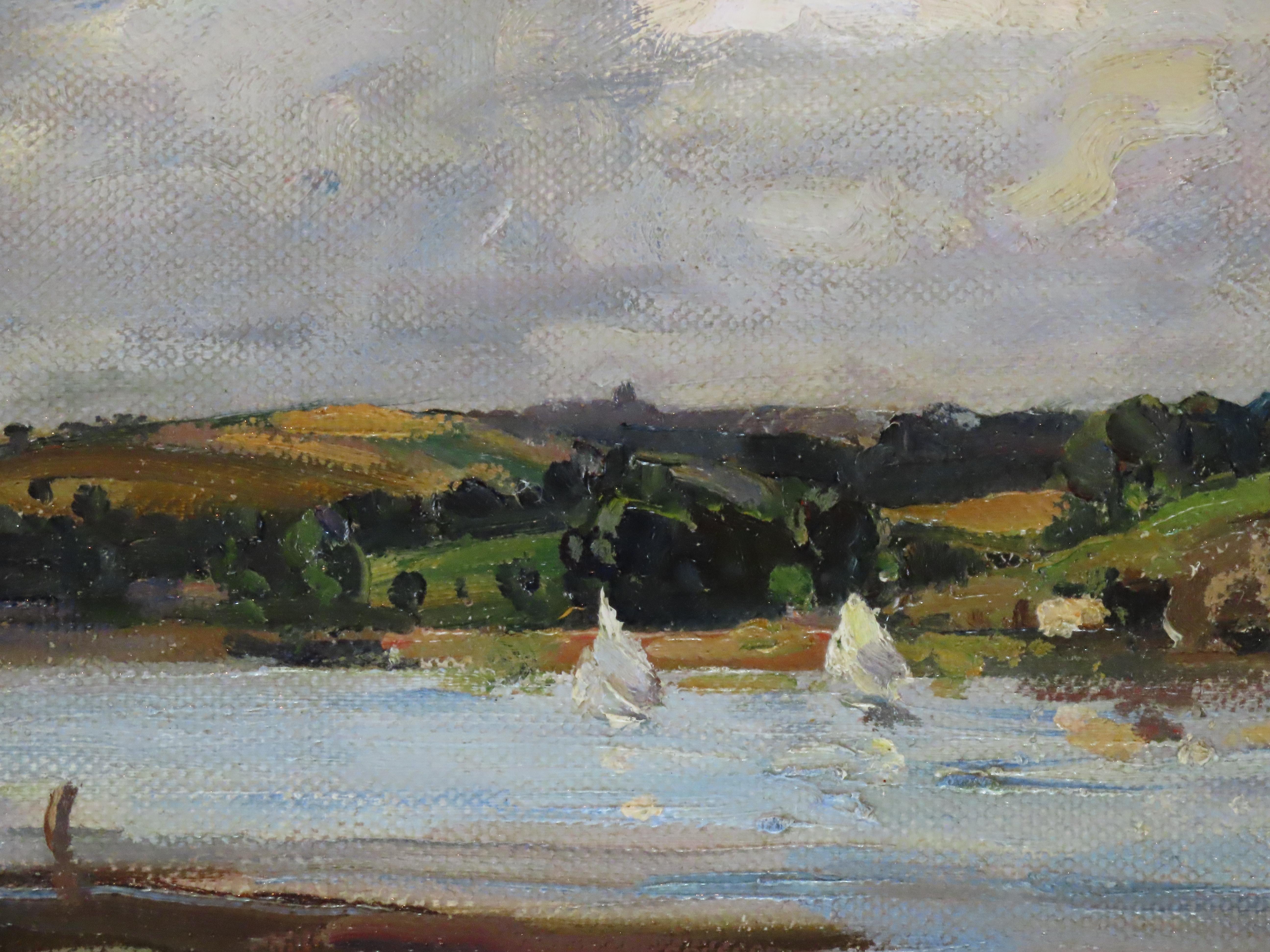 Huile originale sur toile. Osmund Pittman, I+I. 