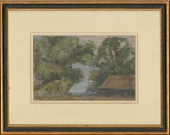 Osmund Pittman (1874-1958) - Signed & framed 1930 Oil, Quiet Farm