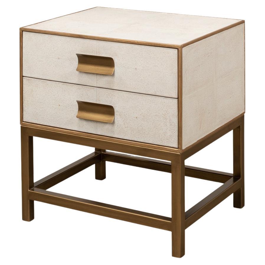 Osprey White Modern End Table For Sale