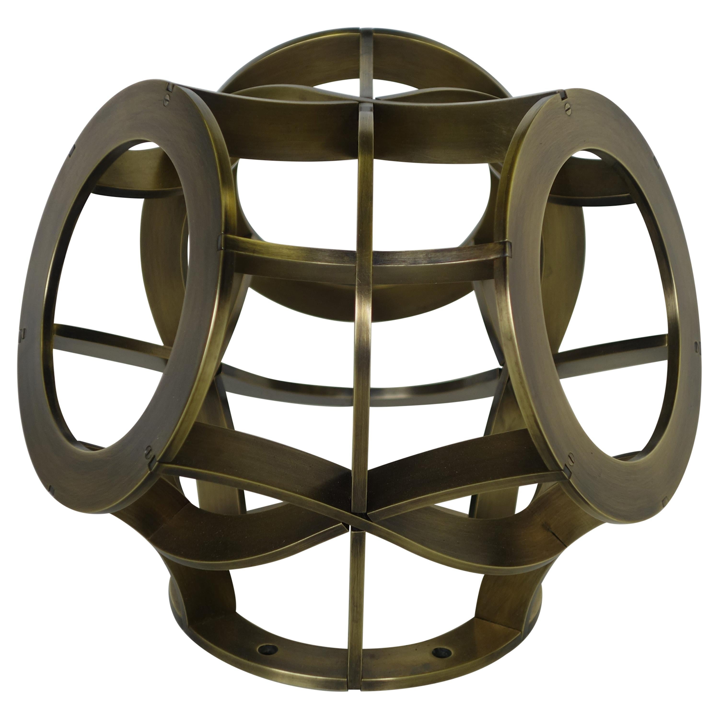 Brown (Antique Brass) Osseous Sconce in Brass by Cam Crockford