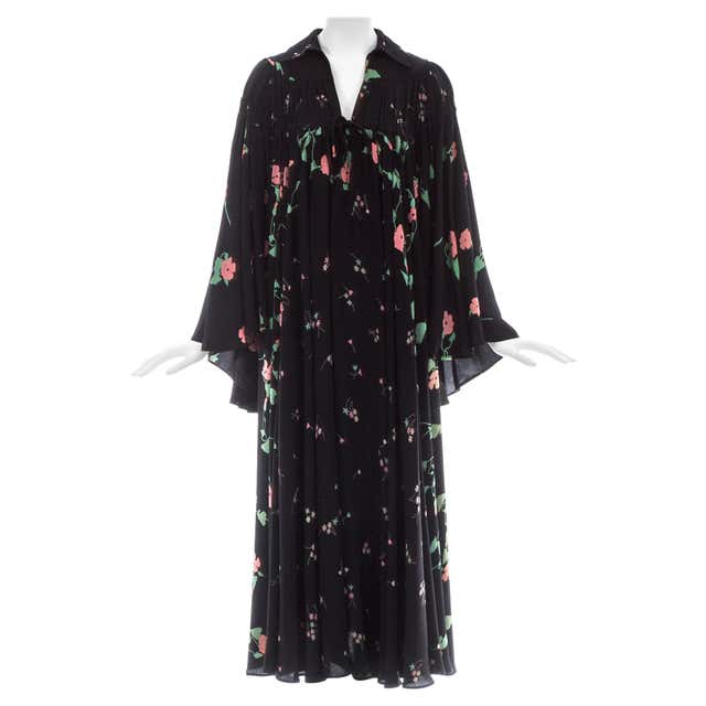 1970s Rare Couture Ossie Clark Gown at 1stdibs