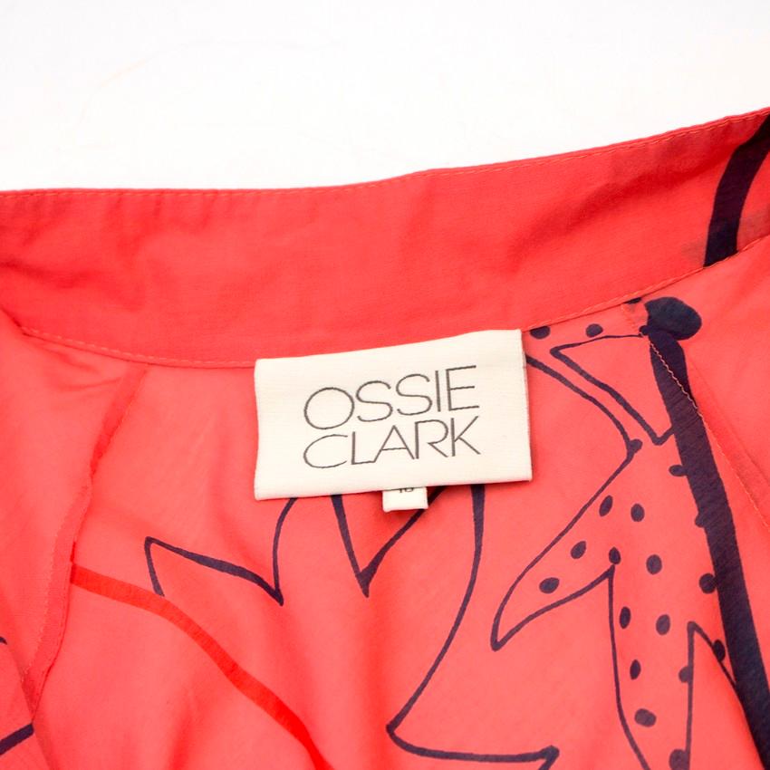 Women's Ossie Clark cotton and silk-blend maxi dress US 6