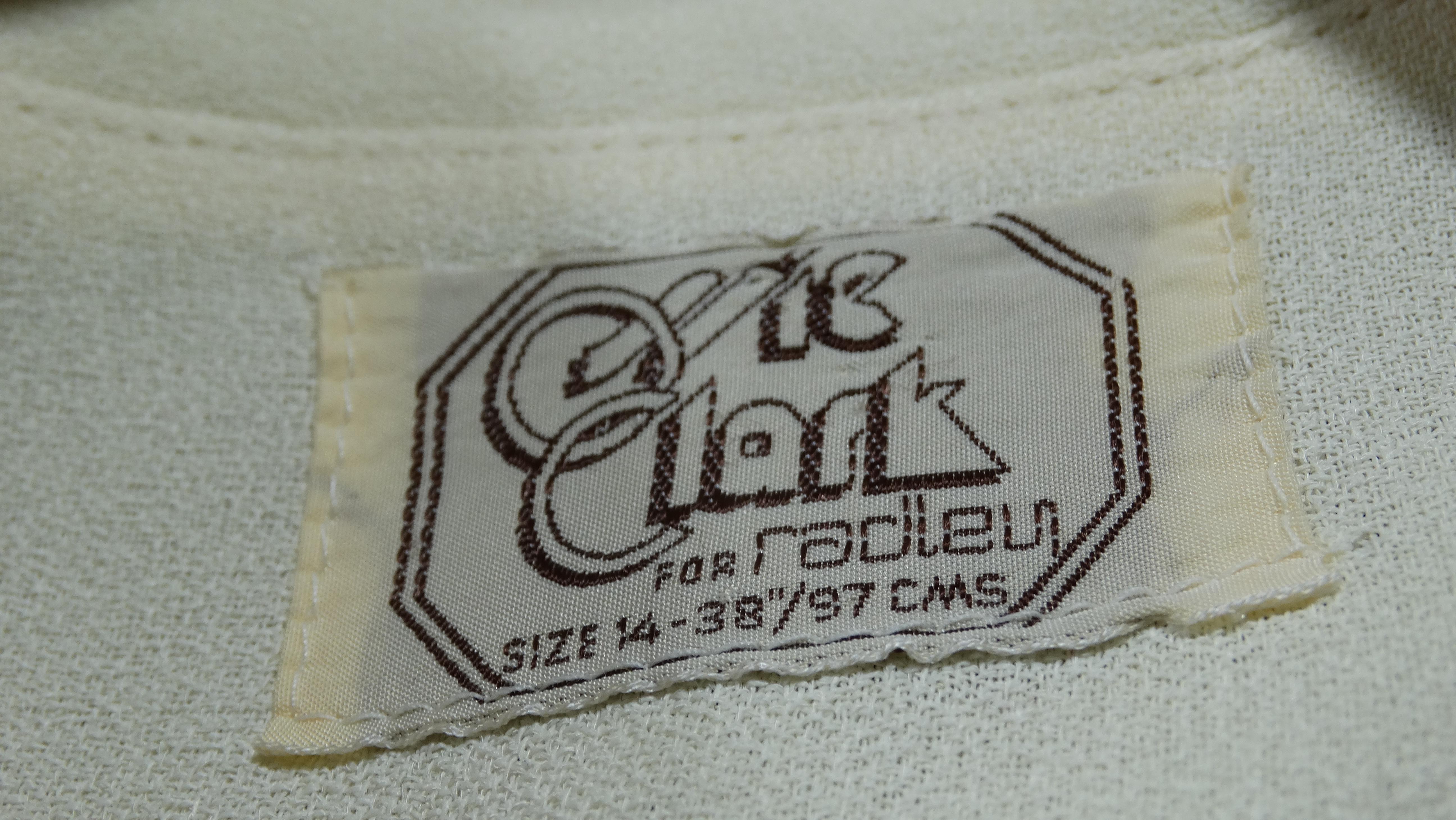 Ossie Clark for Radley Cream 70’s Maxi Dress 4