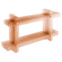 Ossimori consolle-designed by Debonademeo, handcrafted glass/enamellig on copper