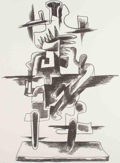 Composition - Lithograph by Ossip Zadkine - 20th Century