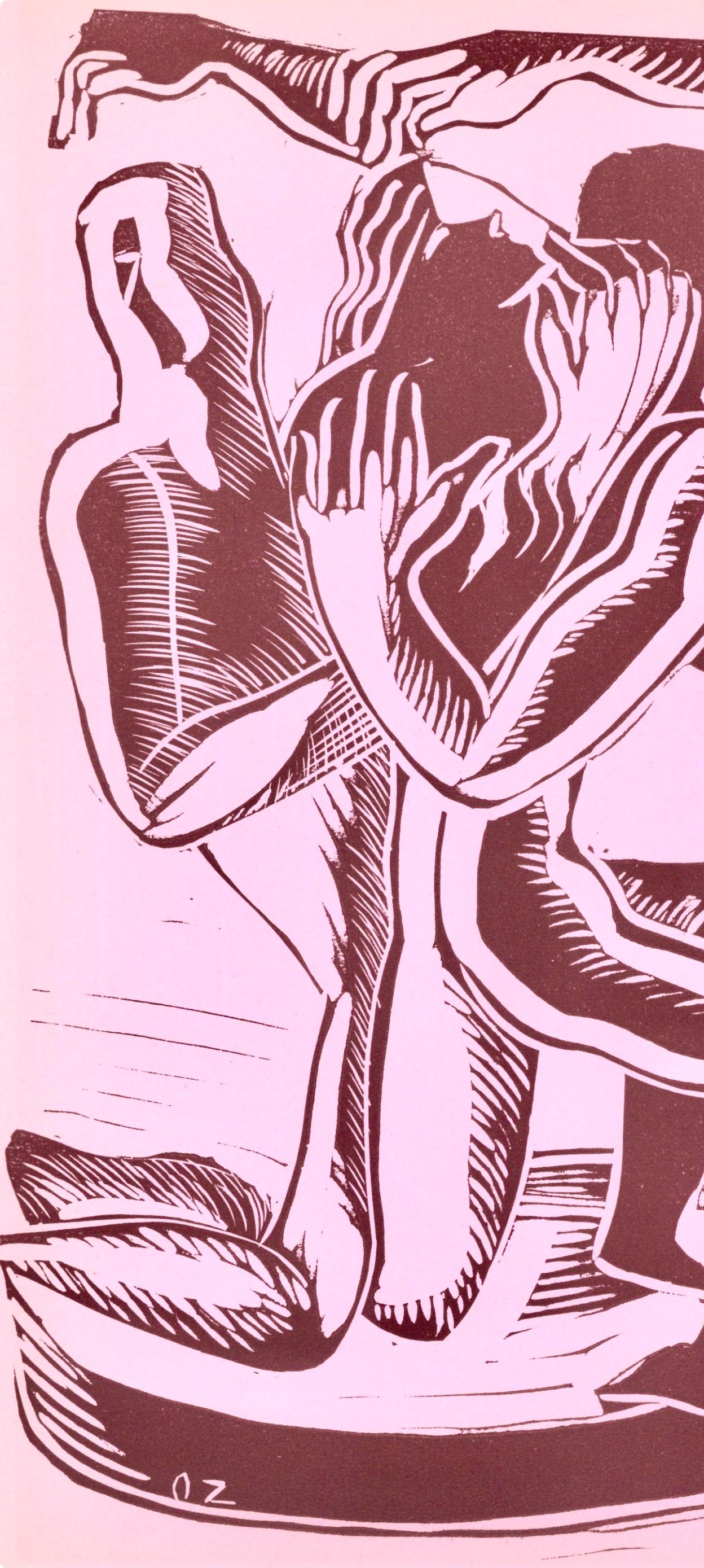 Composition, Société internationale d'art XXe siècle - Print by Ossip Zadkine
