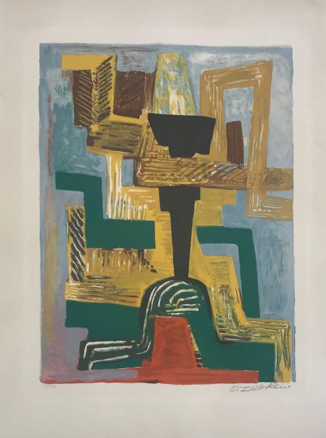Dieu noir - Print by Ossip Zadkine
