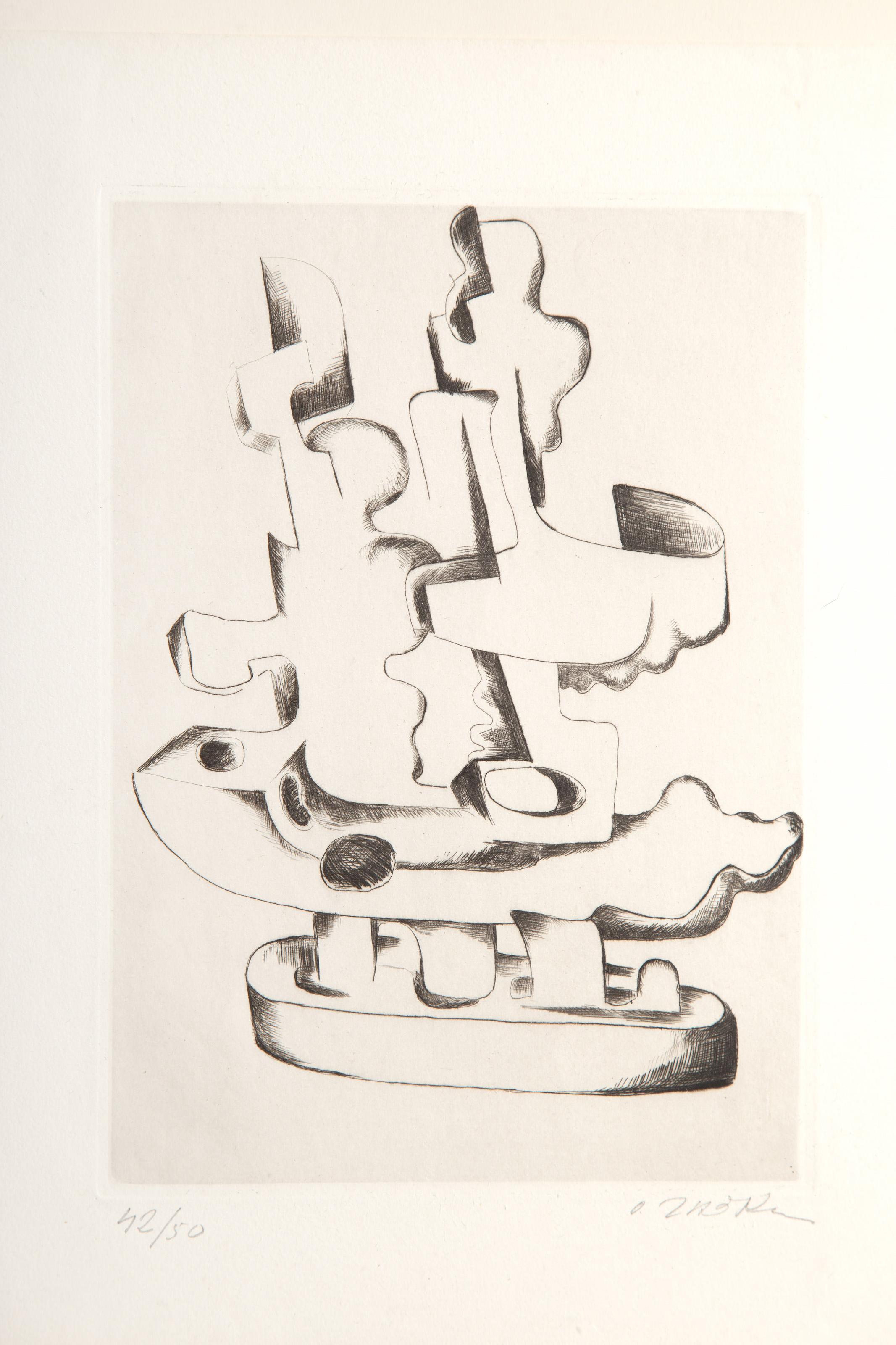 from 23 Gravures, Etching by Ossip Zadkine For Sale 1
