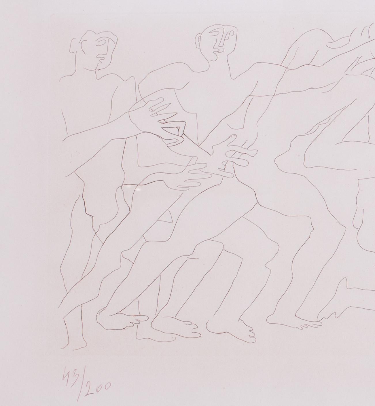 Ossip Zadkine (Russian / French, 1890 – 1967)
La Masse, 1964
Serigraph, 43 / 200
Signed and dedicated (lower right)
