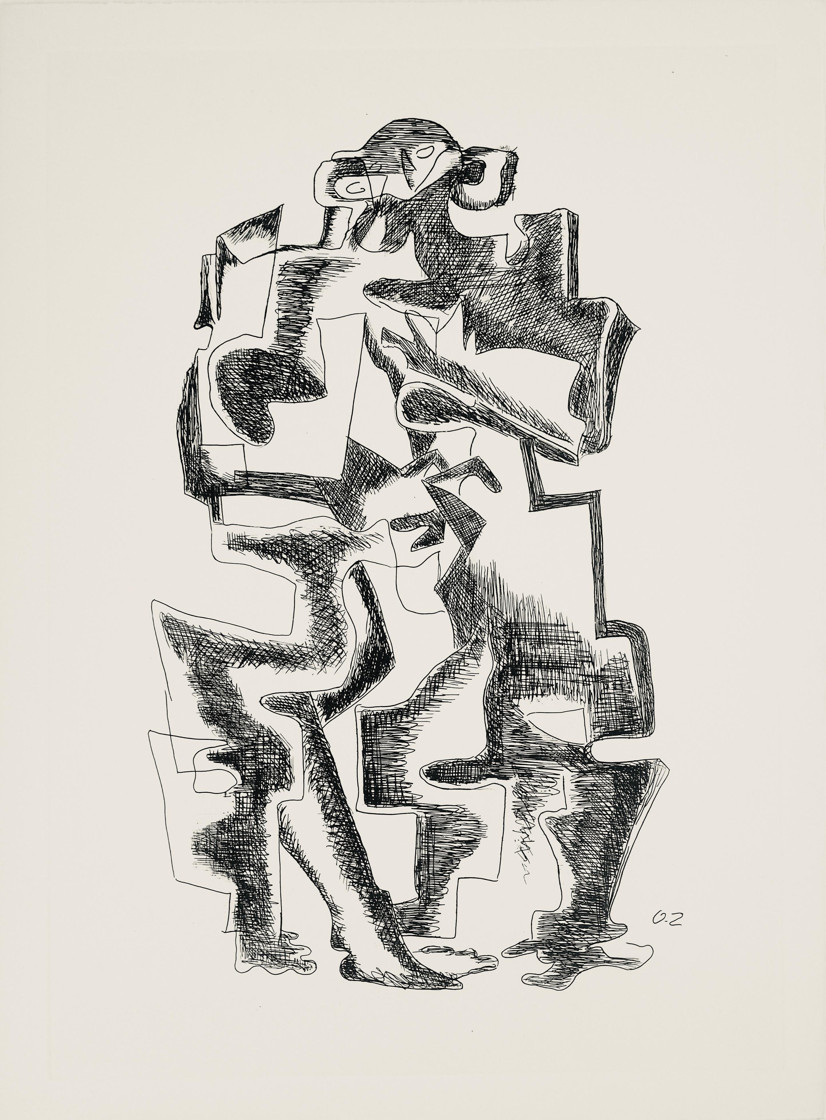 L'Homme-Chat, Paroles peintes I, Ossip Zadkine in vendita 4