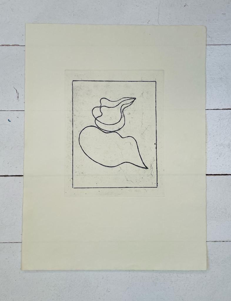 Ossip Zadkine a pair of original etchings made at Atelier 17 Hayter Paris Couple 3