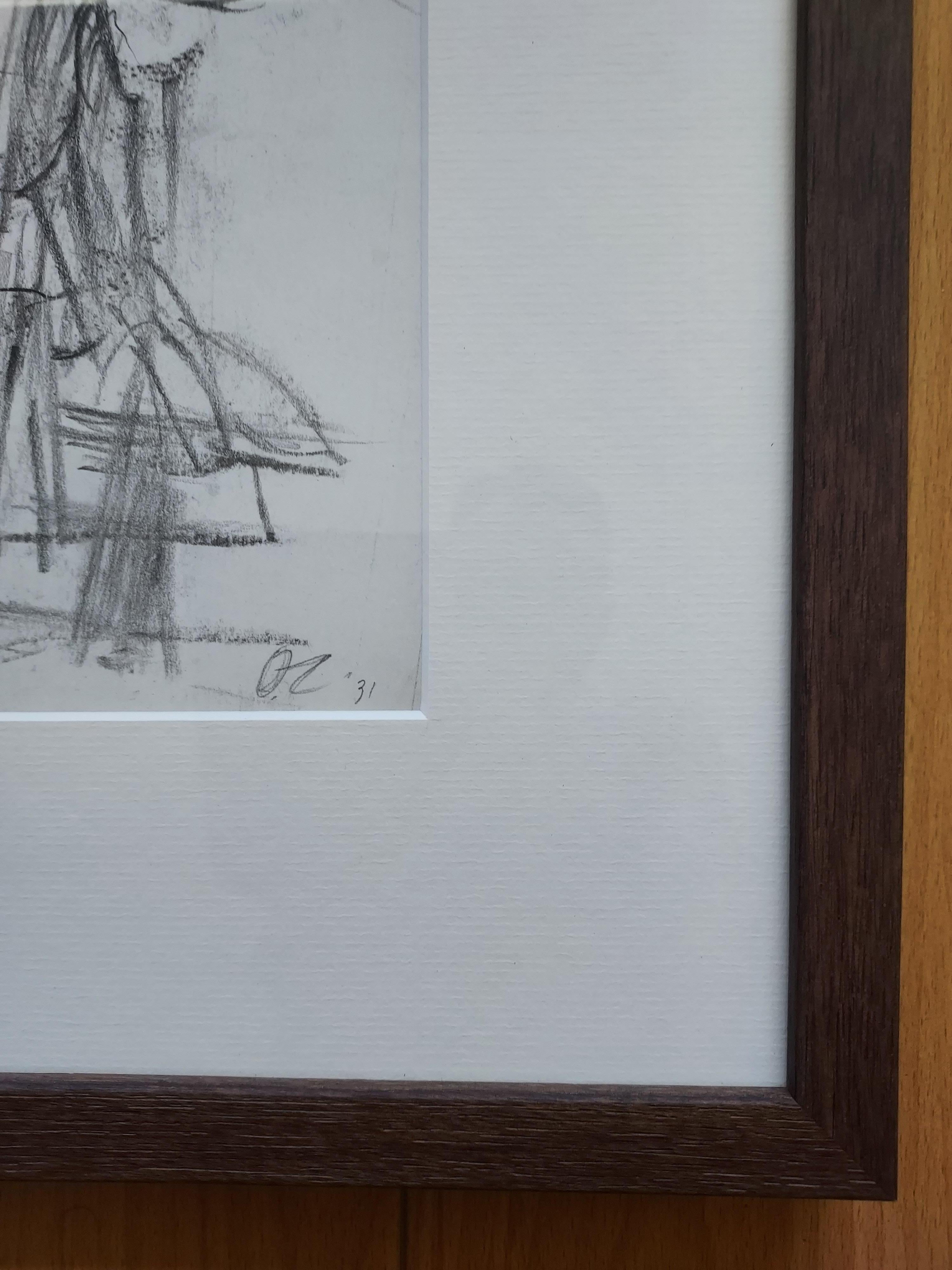 Paire de dessins graphite en vente 5