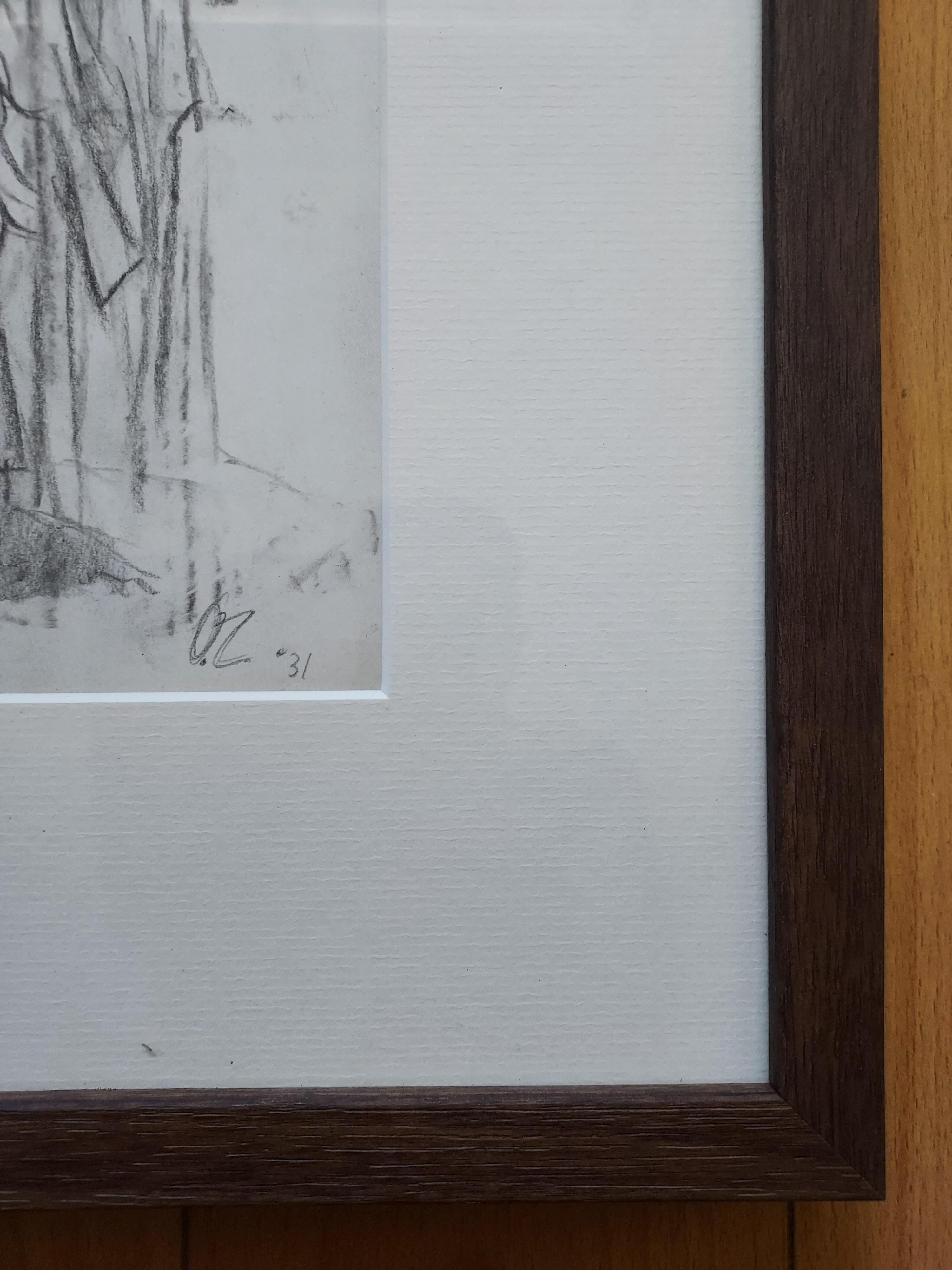 Paire de dessins graphite en vente 4