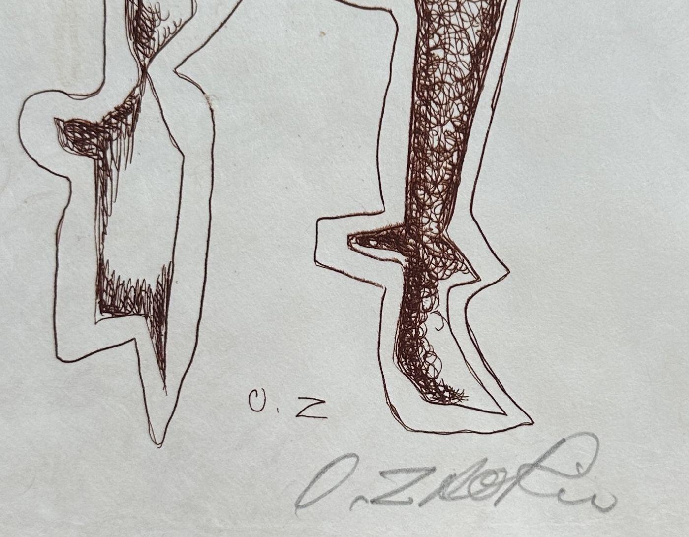 Surrealist Man - Original Etching Hand Signed - Czwiklitzer n°57 1