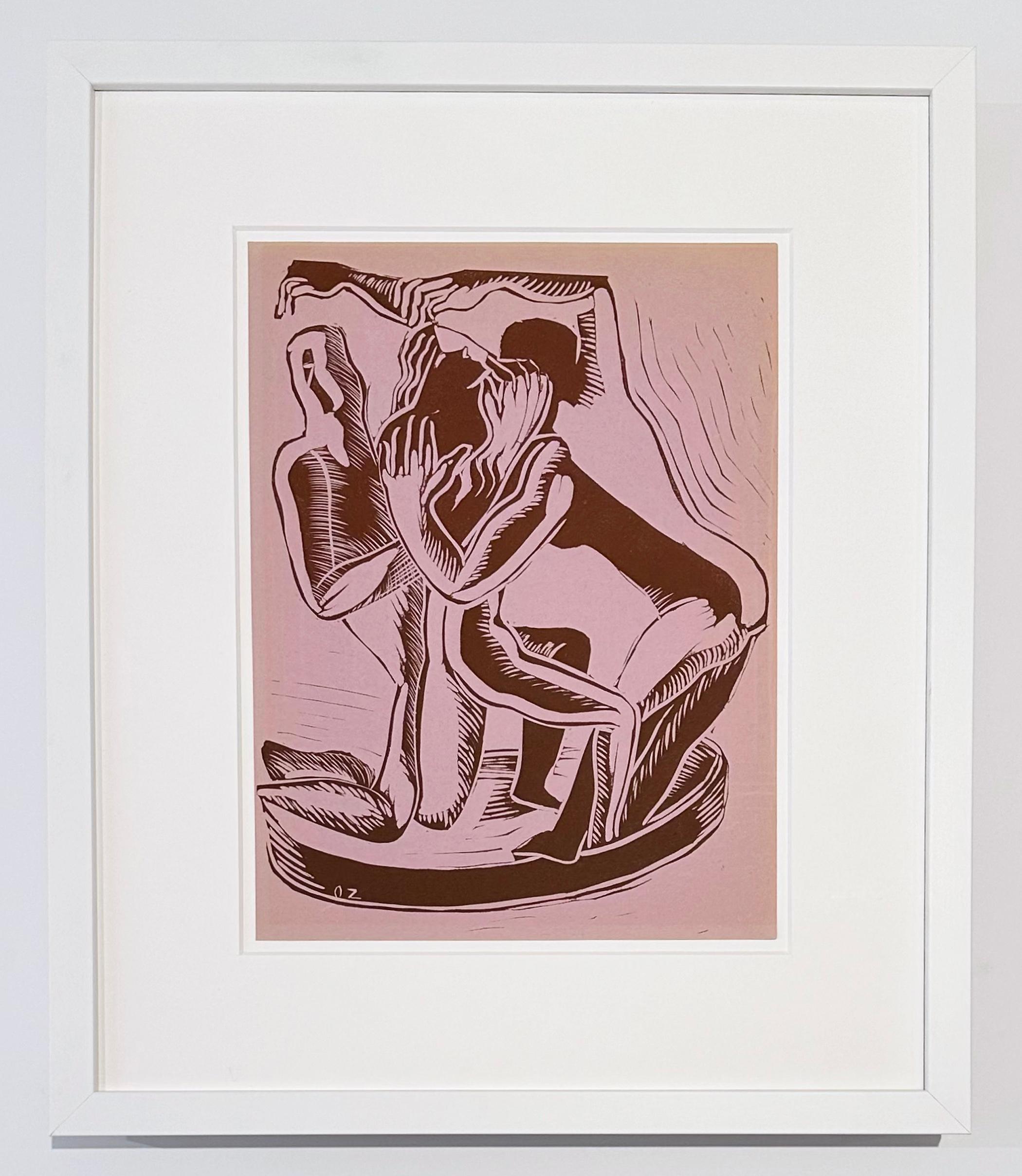 Sans titre du XXe Siecle n° 4 - Print de Ossip Zadkine