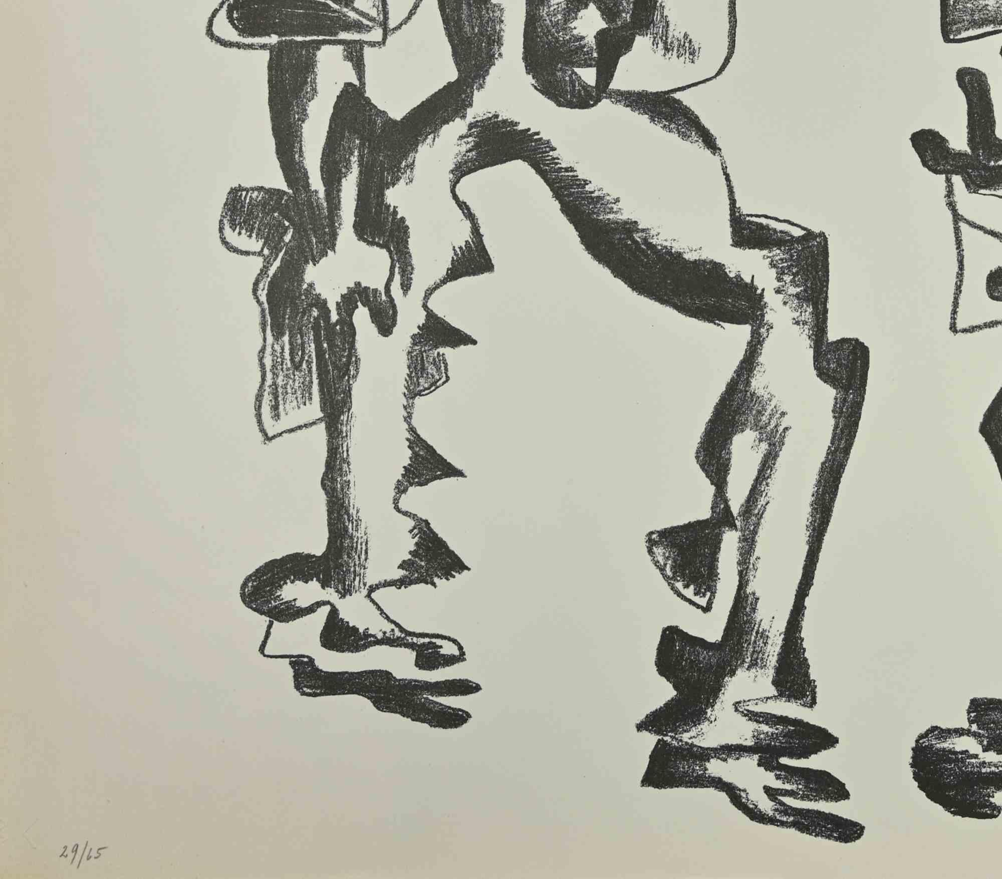 Untitled is an artwork realized by Ossip Zadkine in the mid-20th Century. 

Lithograph, 50 x 65 cm, no frame. 

Numbering (copy 29 / 65) in pencil in the front.

Blind stamp Atelier Ossip Zadkine. 

Notes: Ketterer Editions, Munich. 

Very good