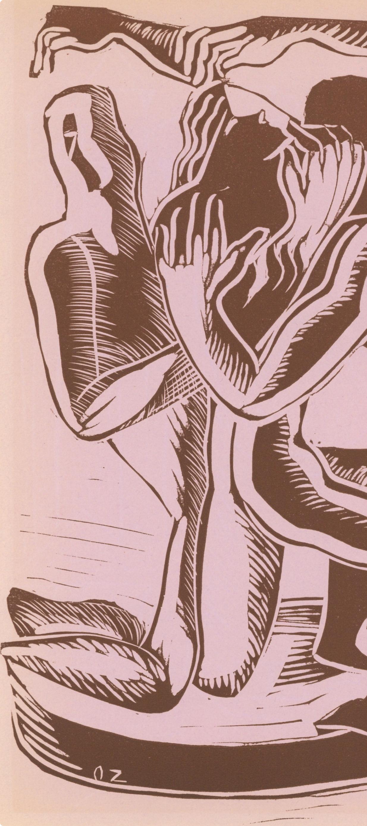 Zadkine, Composition, XXe Siècle (d'après) - Print de Ossip Zadkine