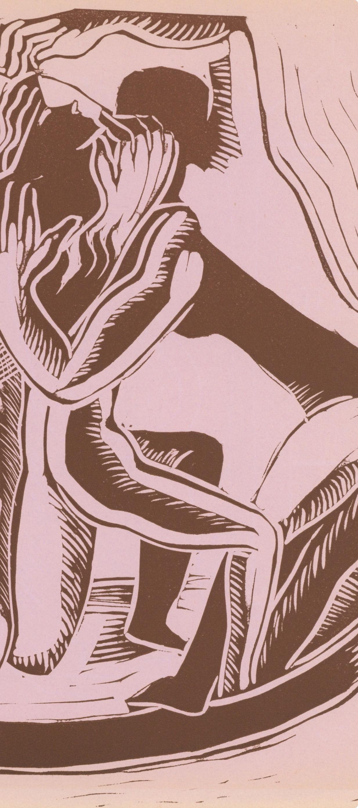 Zadkine, Composition, XXe Siècle (d'après) - Surréalisme Print par Ossip Zadkine