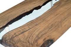 Urbane Epoxy Resin Dining Table - Walnut Dining Table