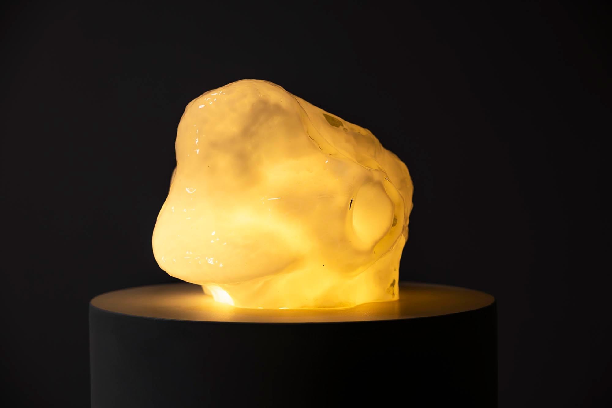 Verre de Murano Lampe de table Osso de Carlo Nason pour Mazzega, Italie, 1970 en vente