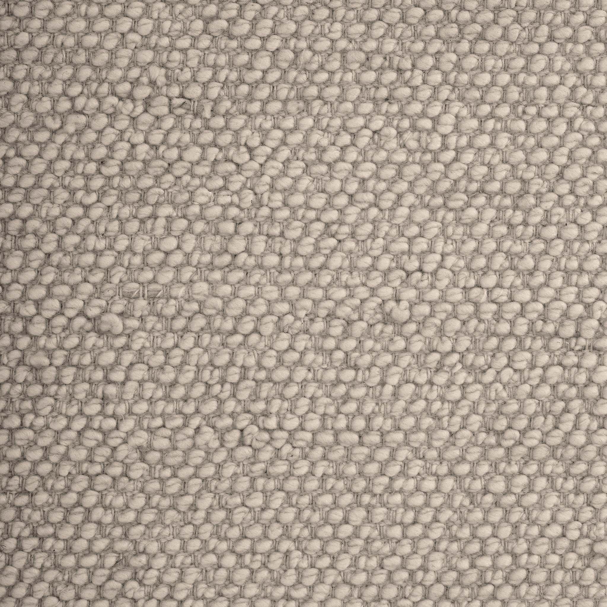 Ossum 6x9ft argento NZ lana boucle design tappeto di lusso tessuto a mano in vendita 2