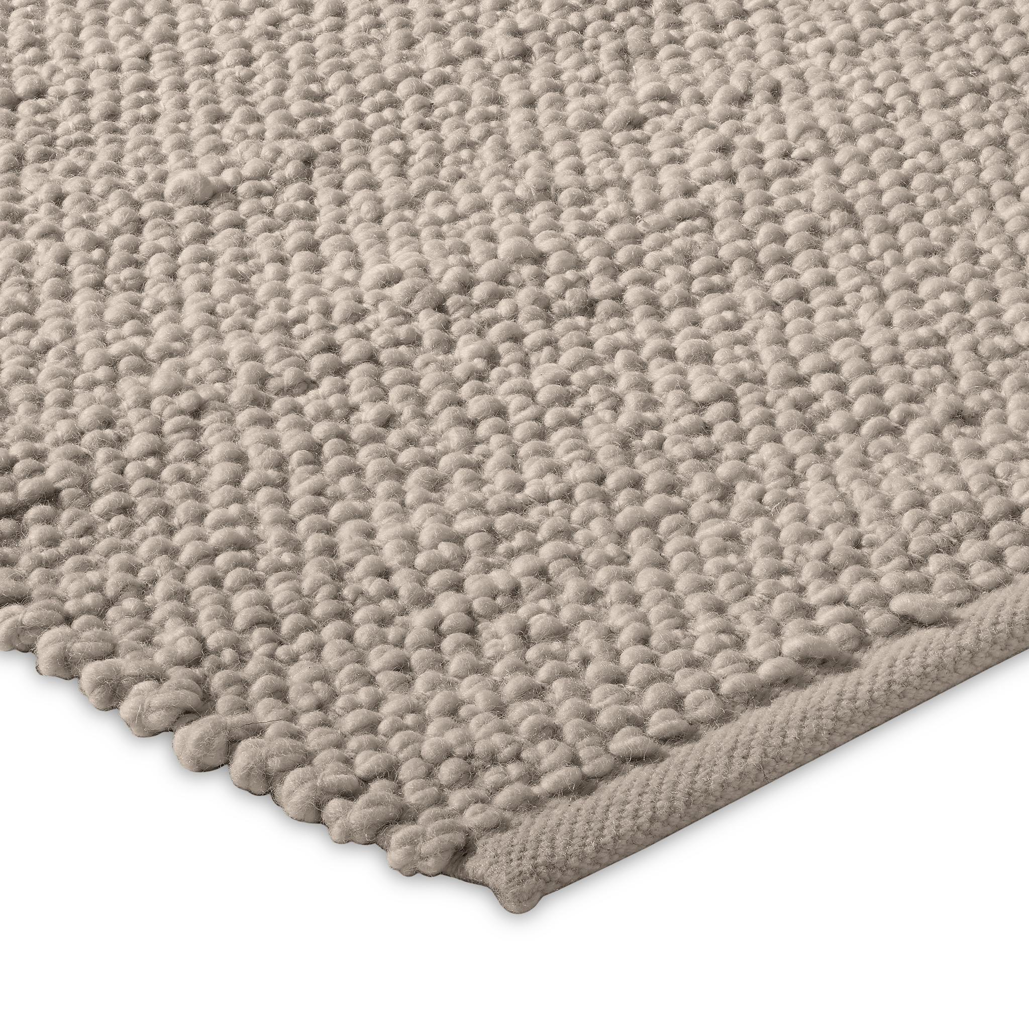 Lana Ossum 8x10ft argento NZ lana boucle design lusso tessuto a mano in vendita