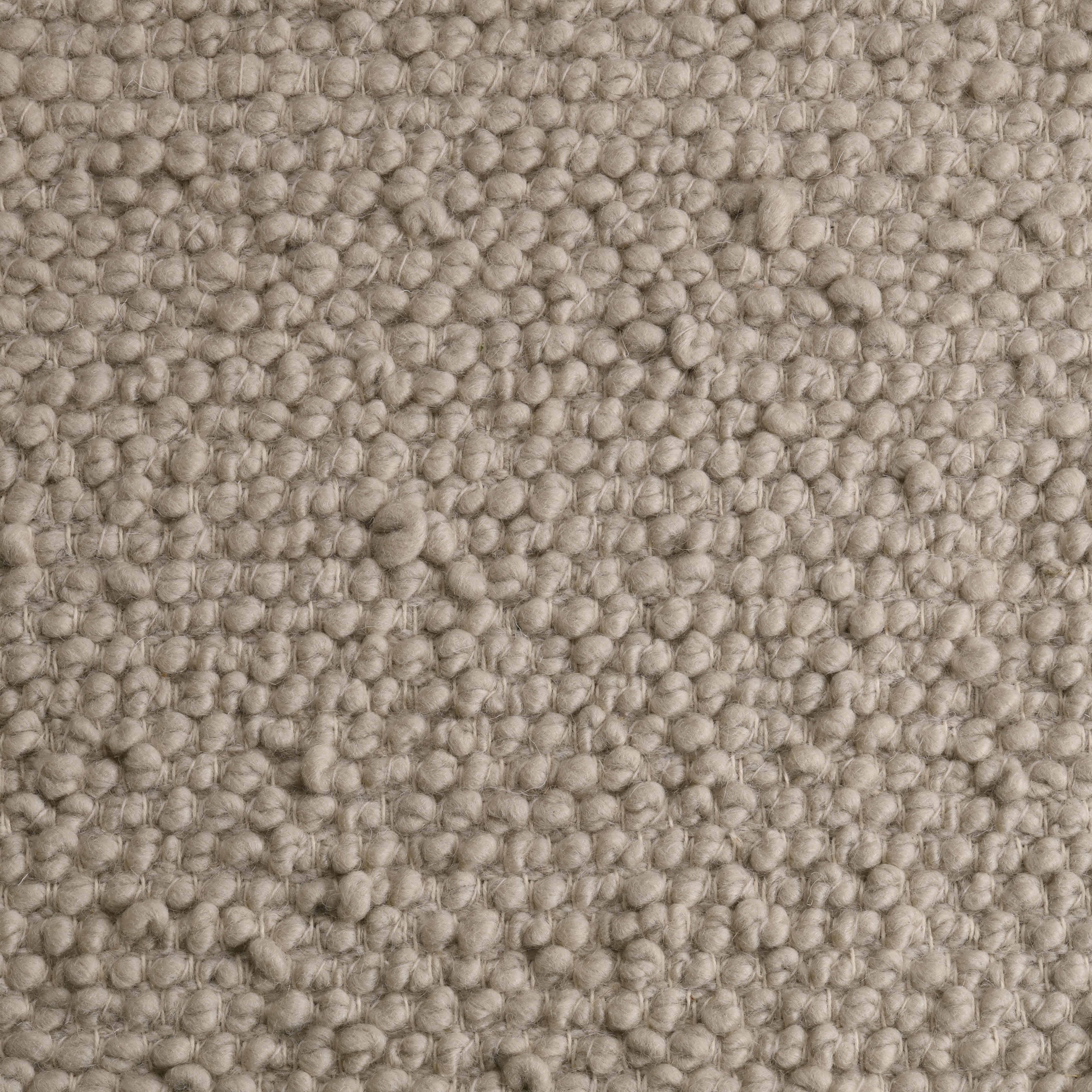 Ossum, Silver, Handwoven Face100% New Zealand Wool, 8' x 10'