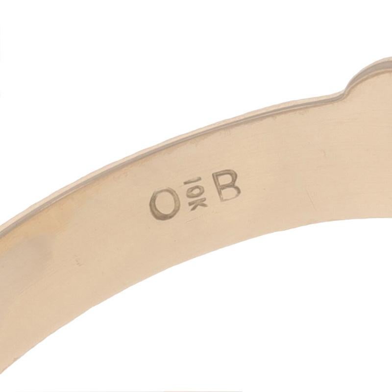 Ostby & Barton Art Deco Initials WSC Signet Men's Ring - Yellow Gold 10k Vintage For Sale 4