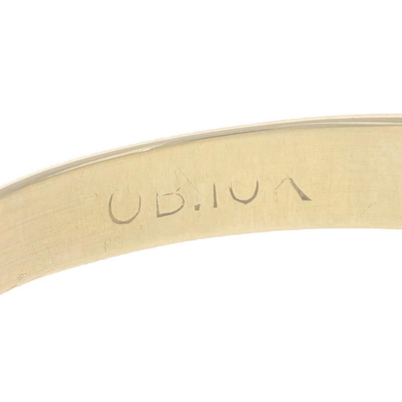 Ostby & Barton Art Deco Signet Men's Ring - Yellow Gold 10k Vintage Engravable For Sale 3