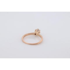 Ostby Barton Diamond Ring. 14k Yellow Gold HIGH Claw Design. OB from Art Deco