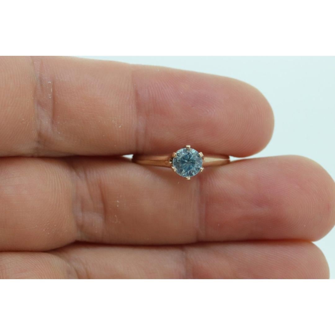 Ostby Barton TOPAZ Ring. 10k Yellow Gold HIGH Claw Design. OB from Art Deco 1920 For Sale 3
