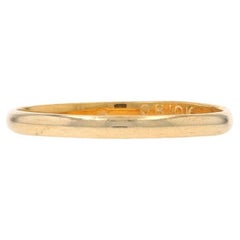 Ostby & Barton Vintage Child's Band Gelbgold 10k Minimalist SZ 1 3/4 Ring