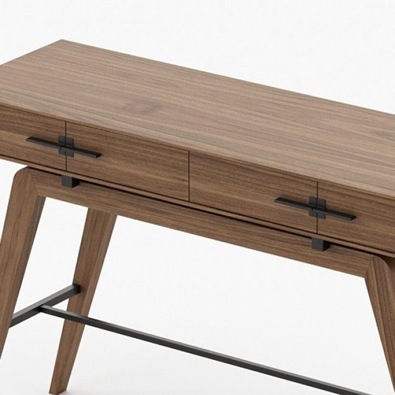 Ostel Walnut Console Table For Sale 1