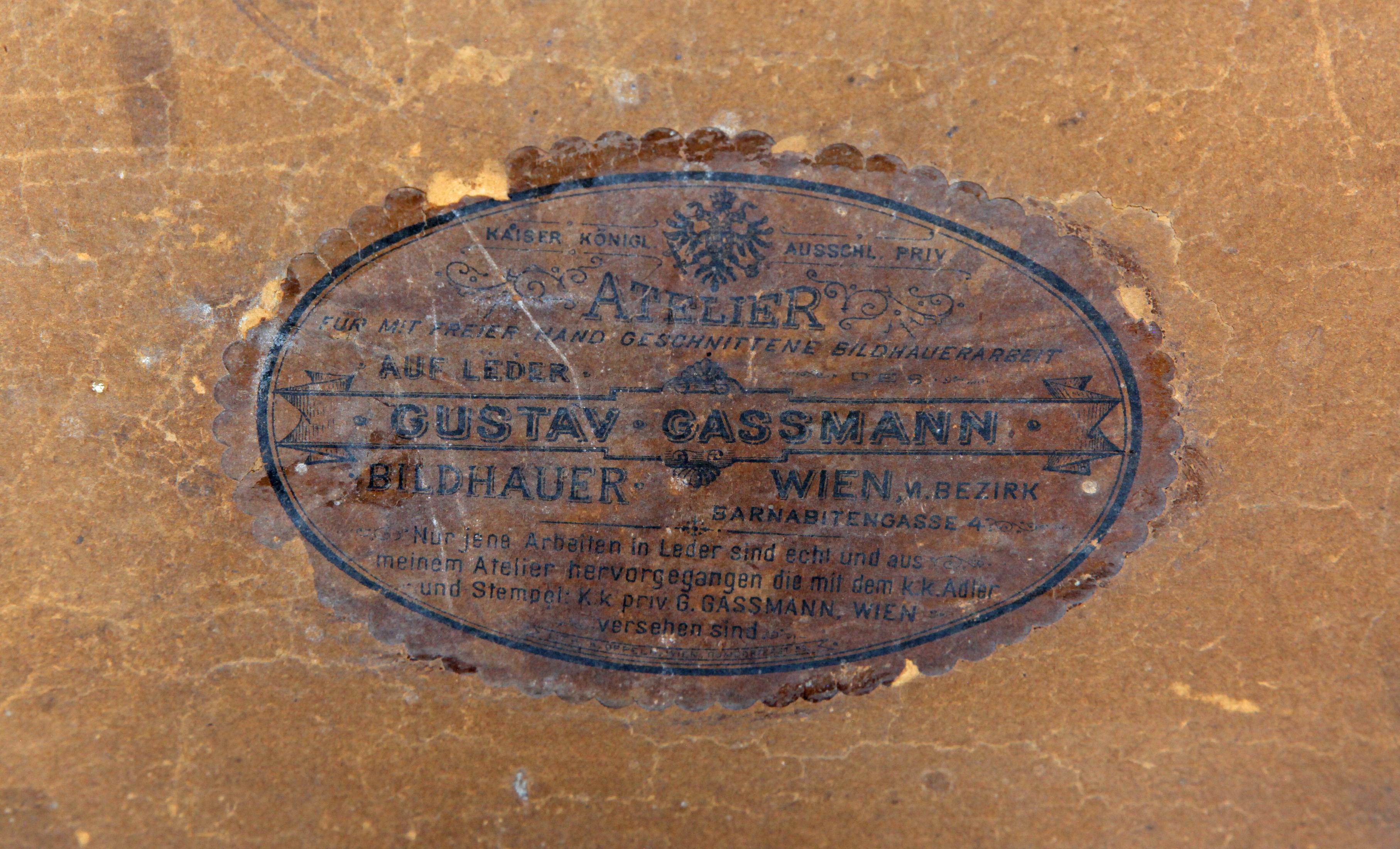 Österreich/Wien 4 Stühle Mit Leder Gustav Gassmann Um 1880 For Sale 5