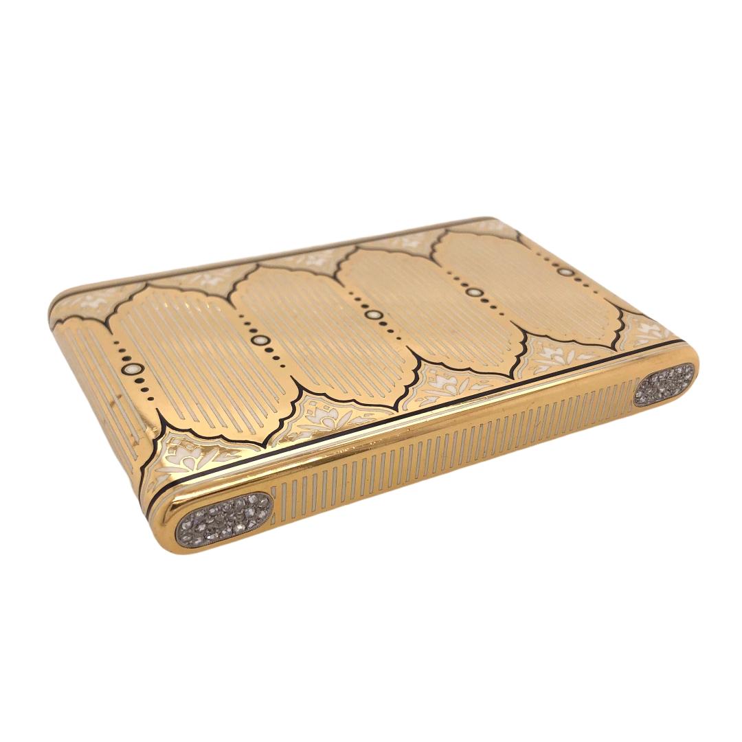 Ostertag Antique Enamel Diamond Box in Yellow Gold C.1920

- Rough-cut Diamonds
- Enamel
- Yellow Gold

Presented by PARIS Craft House.