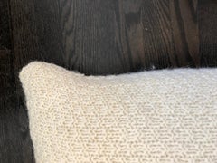 ""Ostia" handgefertigtes Off-White-Kissen aus Wolle von Le Lampade