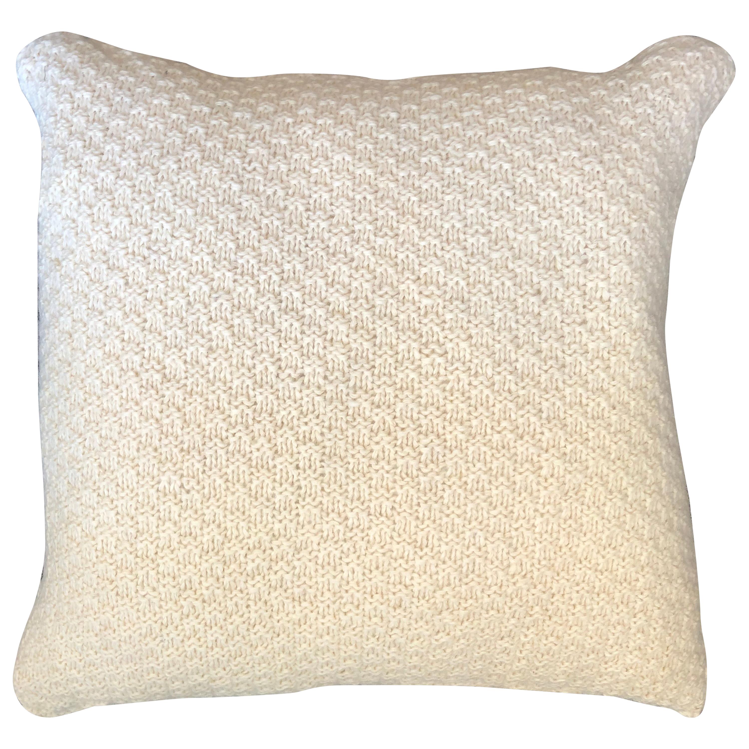 "Ostia" Handmade Wool Off-White Pillow